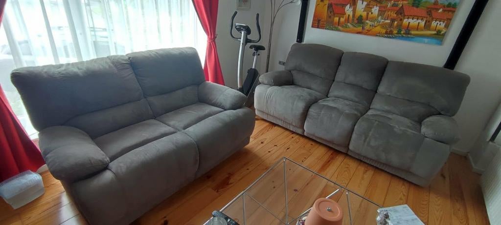 Grijze fauteuil, Huis en Inrichting, Zetels | Complete zithoeken, Zo goed als nieuw, Ophalen
