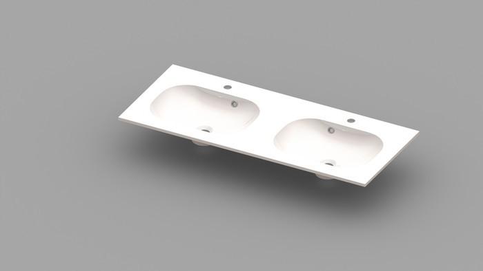 Van Marcke Ovum tablet met 2 wastafels - NIEUW, Ophalen