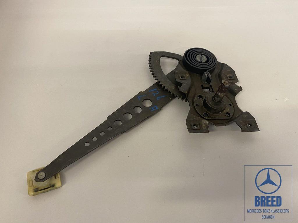 Raammechaniek mechanisch linksachter Mercedes-Benz W126, Gebruikt, -, Ophalen of Verzenden, -