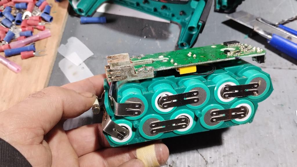 Réparation batterie lithium, Enlèvement