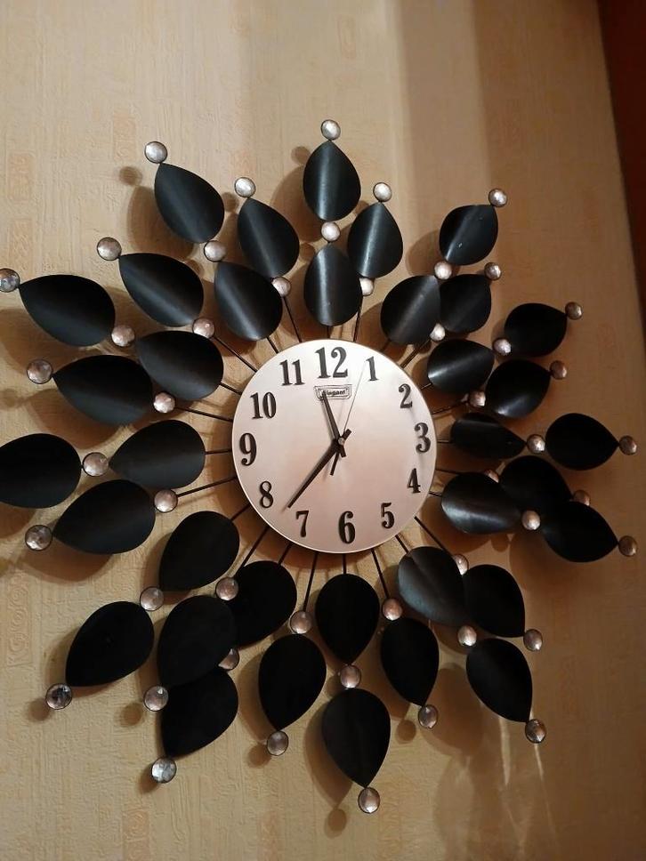 Wandklok Elegant Deluxe, Maison & Meubles, Accessoires pour la Maison | Horloges, Comme neuf, Horloge murale, Enlèvement