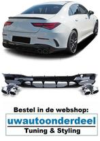 Diffuser Uitlaat Dubbel Chrome Voor Mercedes CLA C118 AMG Lo, Verzenden