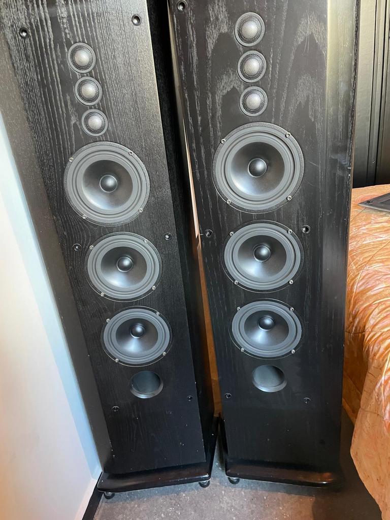 Enceintes McInstosh SL-6, Gebruikt, 120 watt of meer, Front, Rear of Stereo speakers, Ophalen