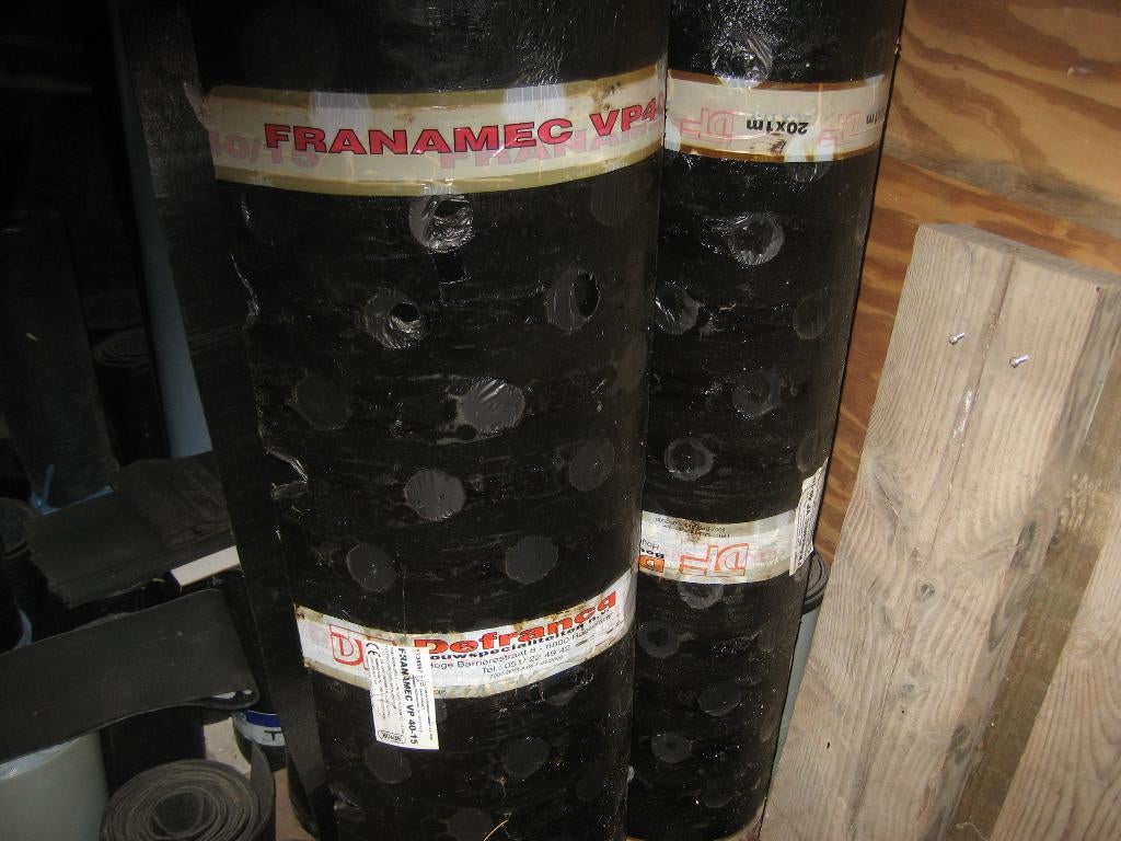 Mec-roofing, Doe-het-zelf en Bouw, Dakpannen en Dakbedekking, Nieuw, Dakleer, Overige materialen, Zwart, 15 m² of meer, Ophalen