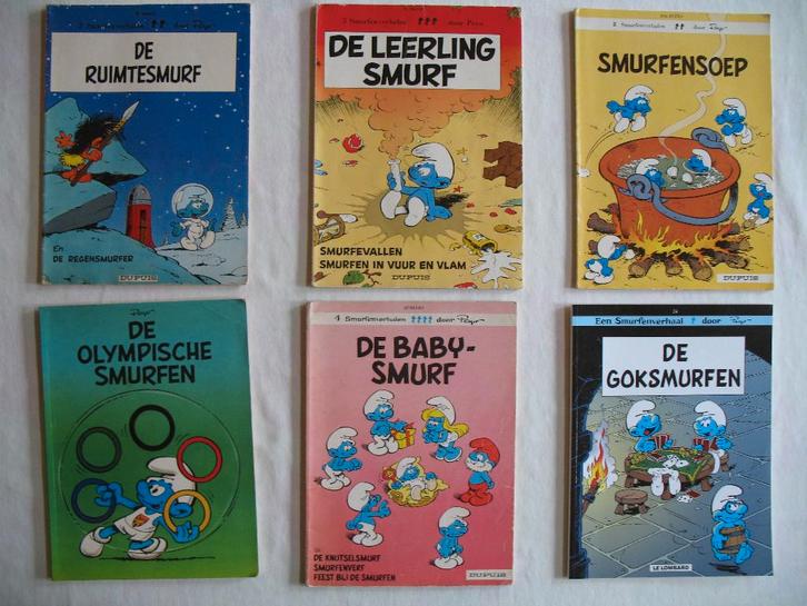 De smurfen, 10 stuks, Boeken, Stripverhalen, Meerdere stripboeken, Ophalen of Verzenden