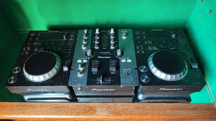 Pioneer CDJ350 (2x) + DJM250, Audio, Tv en Foto, Versterkers en Ontvangers, Gebruikt, Pioneer, Ophalen