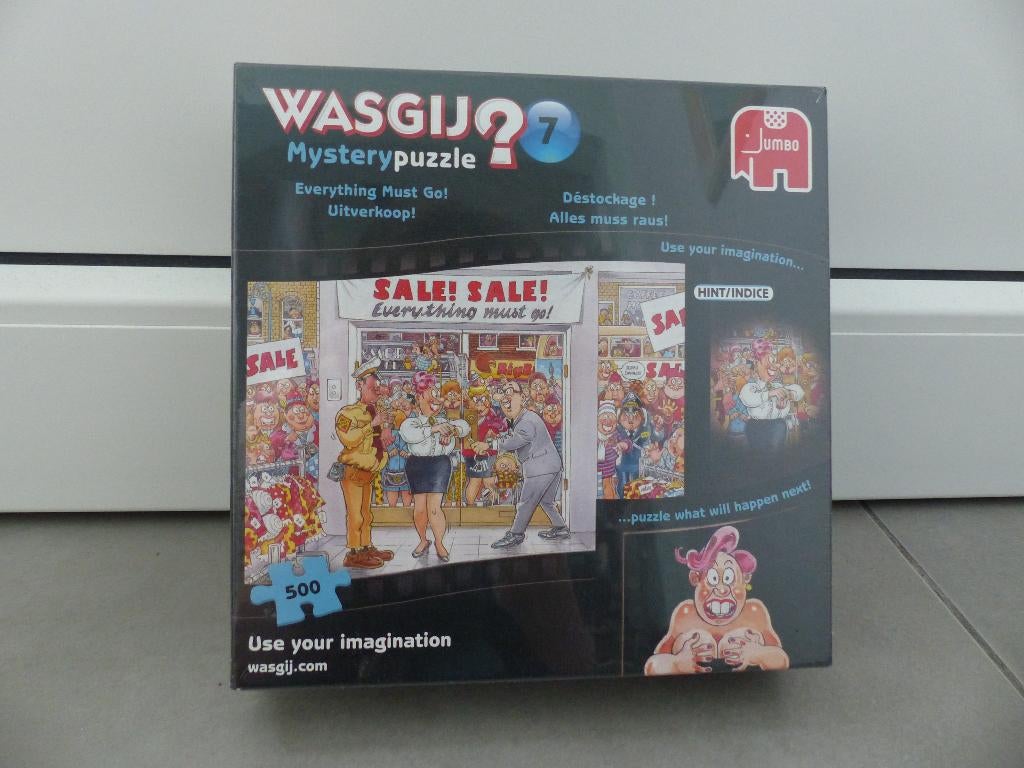 Puzzel Wasgij 500 stuks, Ophalen of Verzenden, 500 t/m 1500 stukjes, Zo goed als nieuw, Legpuzzel