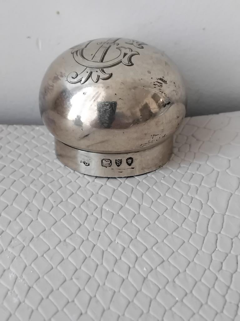 Casquette victorienne en argent., Collections, Tirelires, Enlèvement ou Envoi