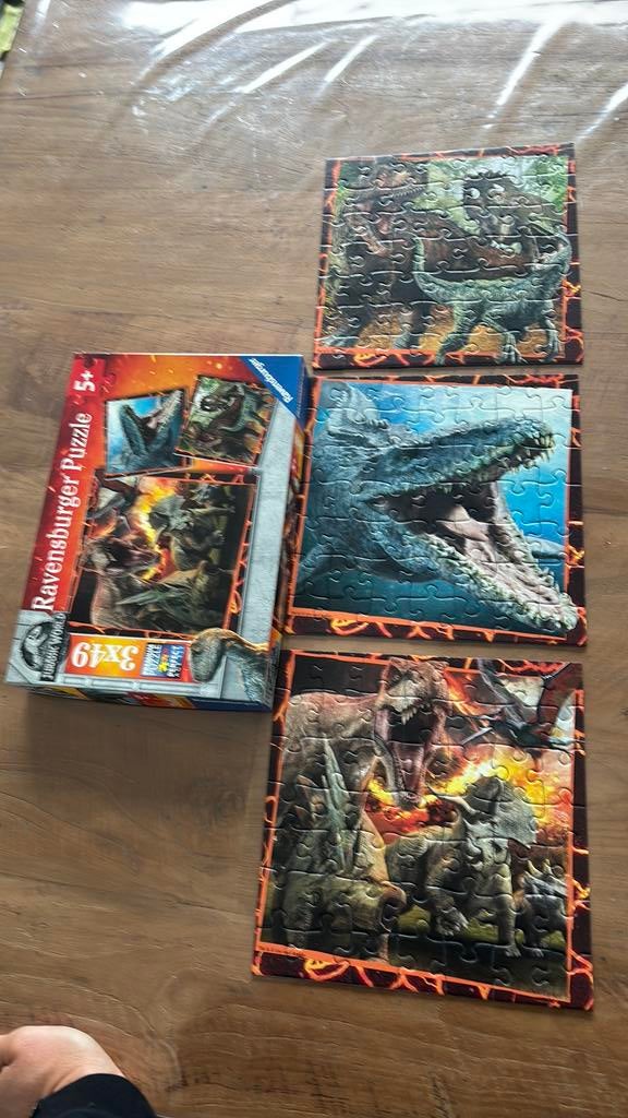 Dino puzzel 3 in 1, Ophalen, Zo goed als nieuw
