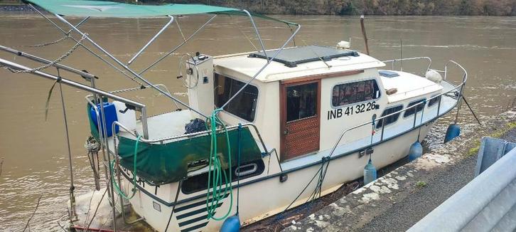 Boot, Watersport en Boten, Motorboten en Motorjachten, Gebruikt, Staal, 9 tot 12 meter, Diesel, Binnenboordmotor, 30 tot 50 pk