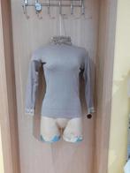 Lichtbruin onderhemd met kant van wol en kasjmier S/M, Autre, Bruin, Ophalen of Verzenden, Maat 36 (S)