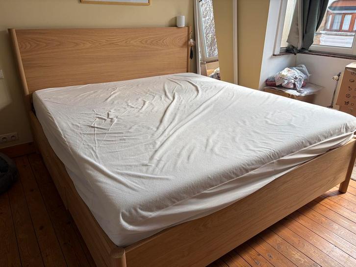 Lit 180x200 avec matelas, housse et draps, Maison & Meubles, Chambre à coucher | Lits boxsprings, Comme neuf, Enlèvement