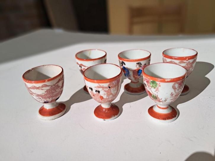 Eierdopjes Chinees porselein, Antiek en Kunst, Antiek | Servies los, Ophalen of Verzenden