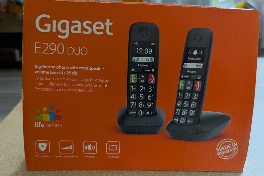 Senioren telefoon te koop, Ophalen of Verzenden, Zo goed als nieuw, 2 handsets