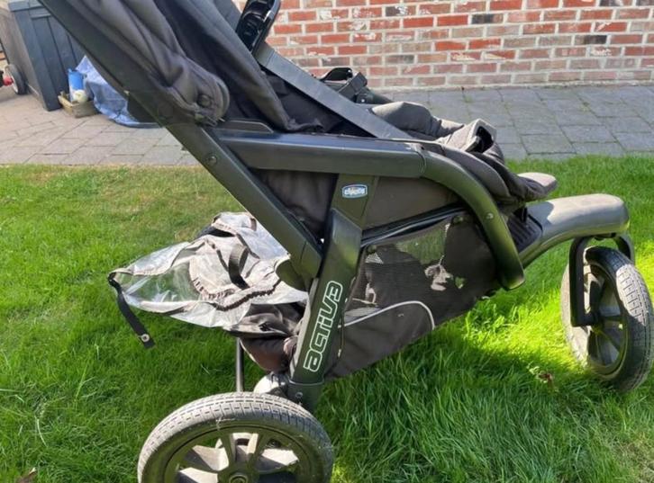 Chico active 3 in 1 buggy, Kinderen en Baby's, Buggy's, Gebruikt, Overige merken, Verstelbare rugleuning, Voetenzak, Zonnekap