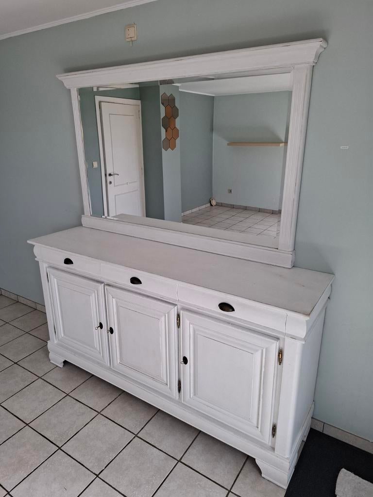 Landelijk dressoir met spiegel, Ophalen