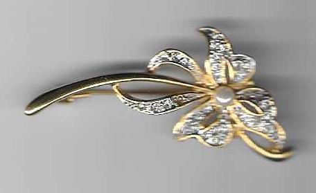 Lot de 4 épingles à collier vintage (broche) (Juweel 0001), Bijoux, Sacs & Beauté, Broches, Utilisé, Autres matériaux, Avec perle