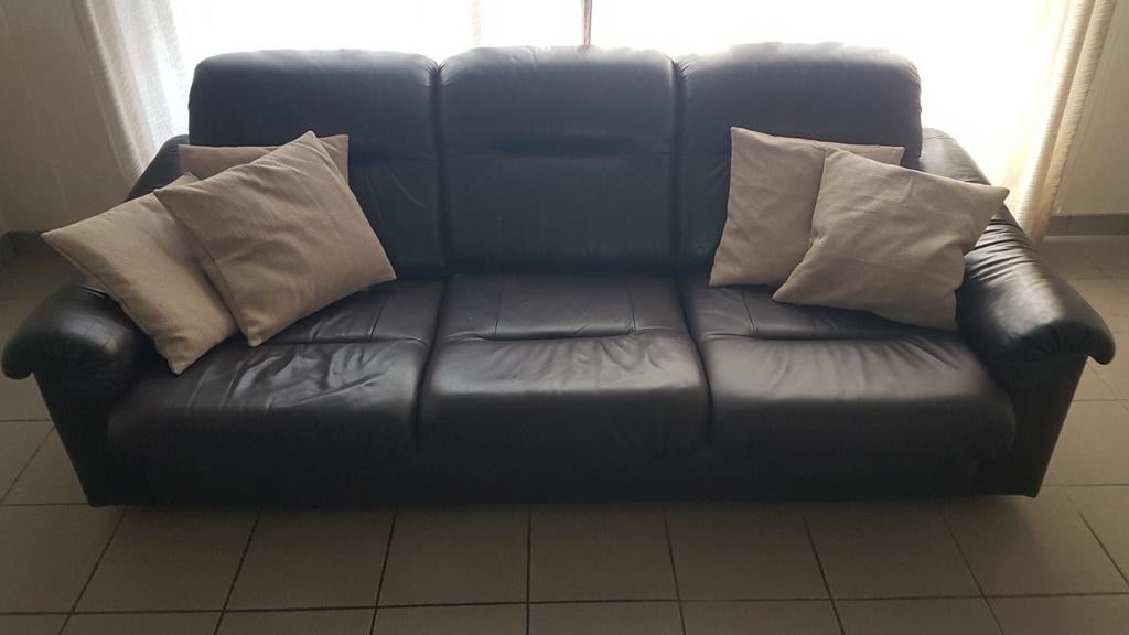 Koopje,lederen driezit, afhalen zele, Ophalen