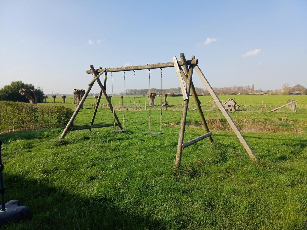 Houten schommel, Kinderen en Baby's, Speelgoed | Buiten | Speeltoestellen, Ophalen, Schommel