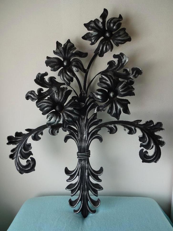 Smeedijzeren decoratie, console, bloemenrek, Jardin & Terrasse, Décoration murale de jardin, Neuf, Enlèvement ou Envoi