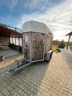 Paardentrailer, Animaux & Accessoires, Chevaux & Poneys | Semi-remorques & Remorques, Enlèvement, Utilisé, Bois, Remorque 2 chevaux