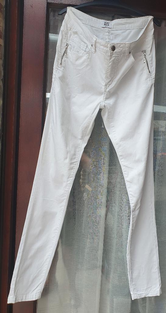 Witte broek van Vero Moda maat 38, Kleding | Dames, Broeken en Pantalons, Gedragen, Maat 38/40 (M), Wit, Ophalen of Verzenden