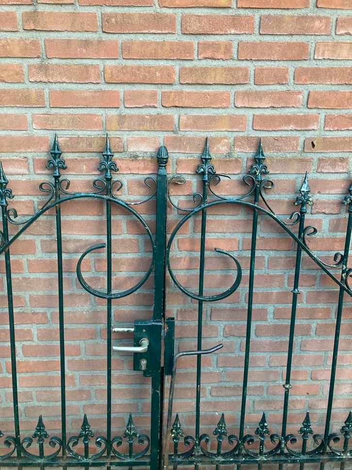 Tuinpoort met 4 panelen, Tuin en Terras, Tuinhekken en Hekwerk, Zo goed als nieuw, Ophalen