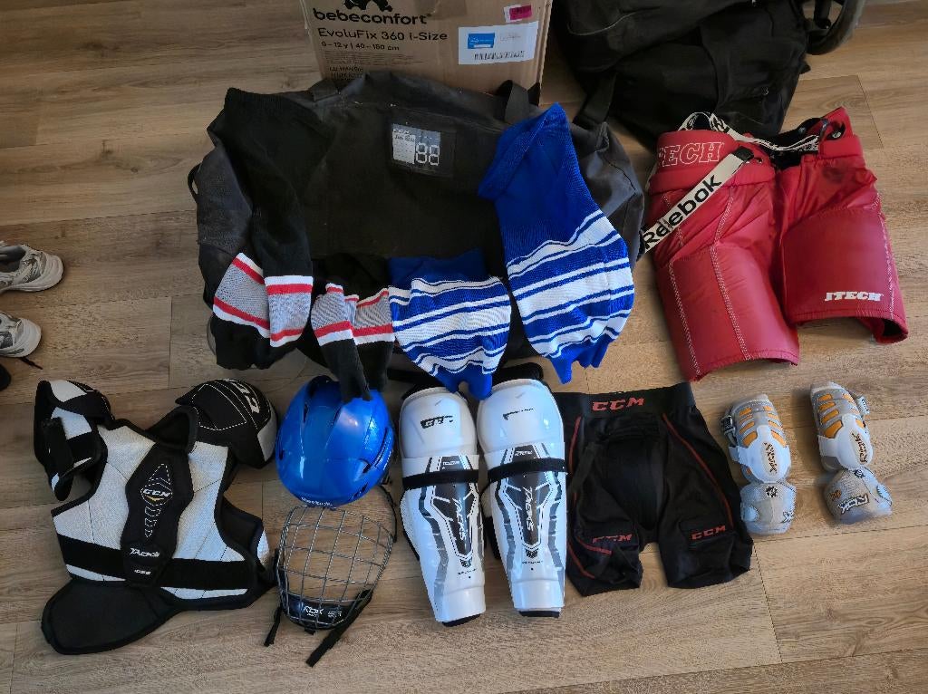 Ijshockeyset, Sport en Fitness, IJshockey, Ophalen, Gebruikt, Bescherming