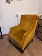 Te koop: prachtige grote zetel in mosterdkleur, Huis en Inrichting, Fauteuils, Ophalen, Zo goed als nieuw