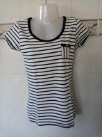 Vero Moda : wit marine blauw strepen t-shirt , maat M, Kleding | Dames, Maat 38/40 (M), Blauw, Vero Moda, Ophalen of Verzenden