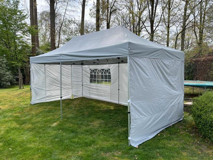 Partytent easy-up te huur, Tuin en Terras, Partytenten, Zo goed als nieuw, Partytent, 2 meter of meer, 5 tot 8 meter, Minder dan 4 meter