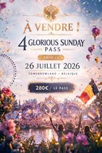 4 Glorious Sunday Pass Tomorrowland 26/07, Tickets & Billets