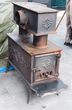 ANTIEK KACHEL HOUT KOLEN ALLESBRANDER, Enlèvement, Utilisé, Cheminée sur pied, Cheminée au bois