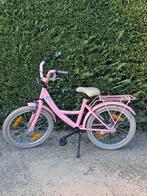 Kinderfiets meisje roze met bloemenmotief, Fietsen en Brommers, Fietsen | Meisjes, Ophalen, Zo goed als nieuw, 16 inch