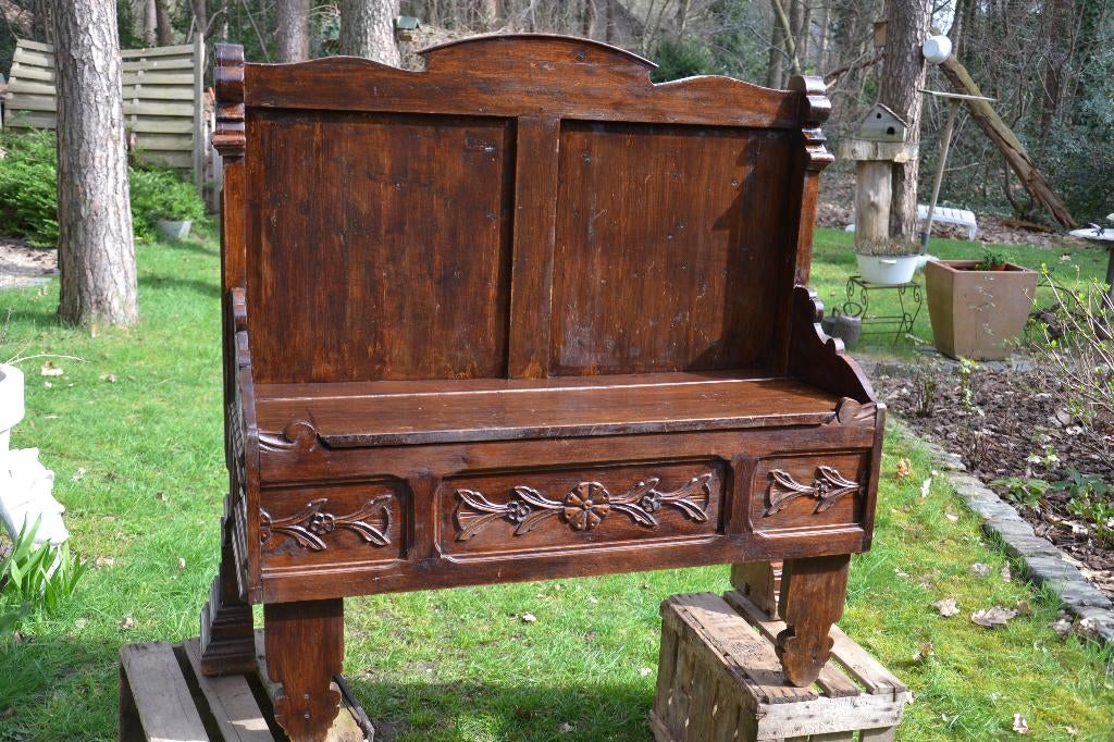 antieke bank, Ophalen