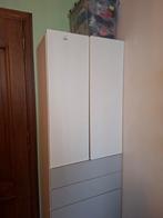 Armoires vêtements enfants Ikea blanc et gris, Maison & Meubles