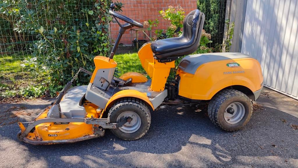Stiga Park Ranger ( Semi- Pro)105cm maaibreedte, mulching, Jardin & Terrasse, Tondeuses autoportées, Utilisé, 90 à 120 cm, Démarrage électrique