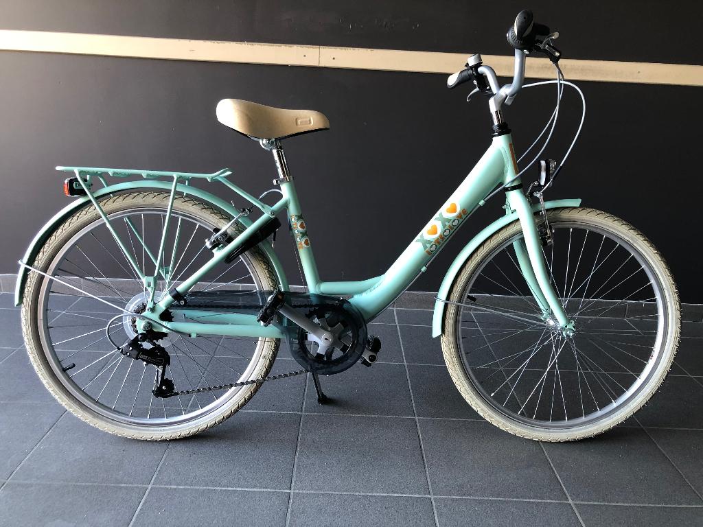 Meisjesfiets 24”, Fietsen en Brommers, Fietsen | Meisjes, Zo goed als nieuw, 24 inch, Handrem, Versnellingen, Velgrem, Ophalen