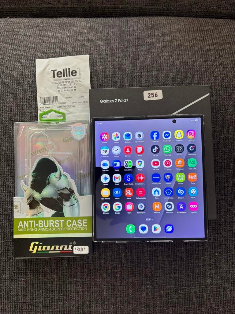 Samsung galaxy z fold 7 neuf, Télécoms, Téléphonie mobile | Samsung, Neuf, Galaxy Z Fold, 256 GB, Sans abonnement, Sans simlock
