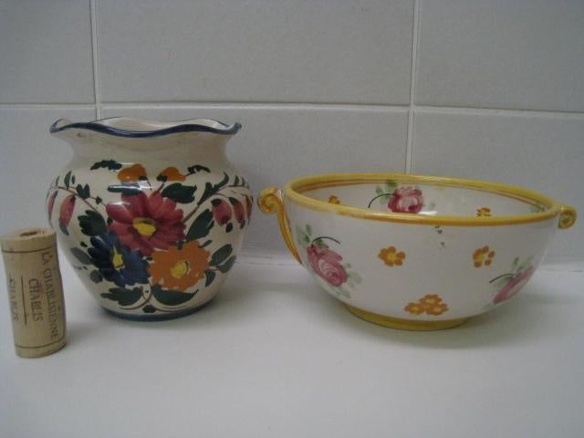 Kom + potje van zelfde set, Italiaans design, Ophalen