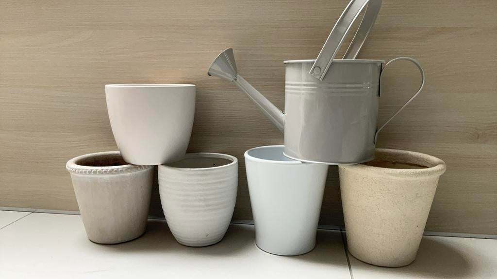 Bloempotten voor €2, Ophalen, Zo goed als nieuw, Minder dan 40 cm