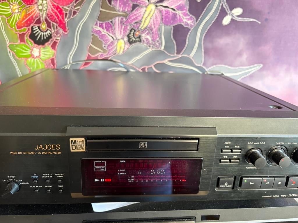 Lecteur minidisc Sony MDS-JA30ES, TV, Hi-fi & Vidéo, Enlèvement ou Envoi, Enregistreur MiniDisc