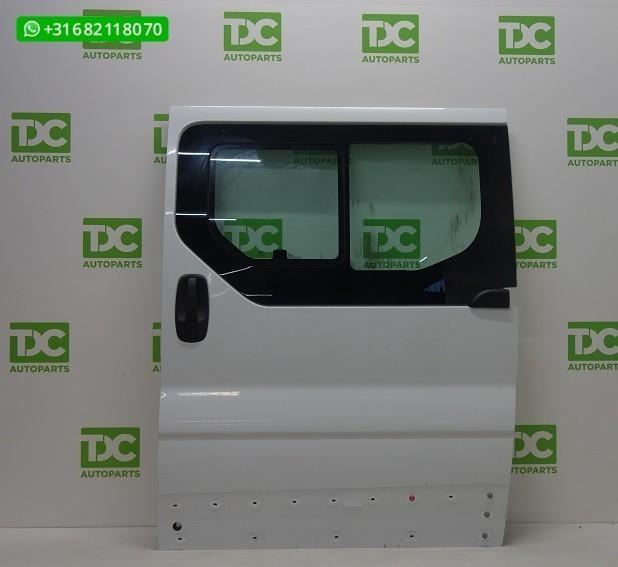 Opel Vivaro ('01-'14) Schuifdeur links wit met schuifraam, Autos : Pièces & Accessoires, Carrosserie & Tôlerie, Porte, Opel, Gauche