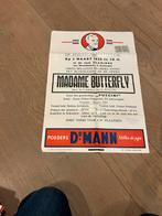 Affiche madame butterfly 1958, Antiquités & Art, Antiquités | Autres Antiquités, Enlèvement