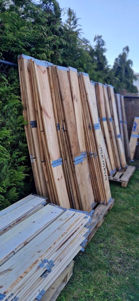 Nieuwstaat palletranden, opzetranden, moestuinbakken.  15€, Tuin en Terras, Bloembakken en Plantenbakken, Hout, Ophalen