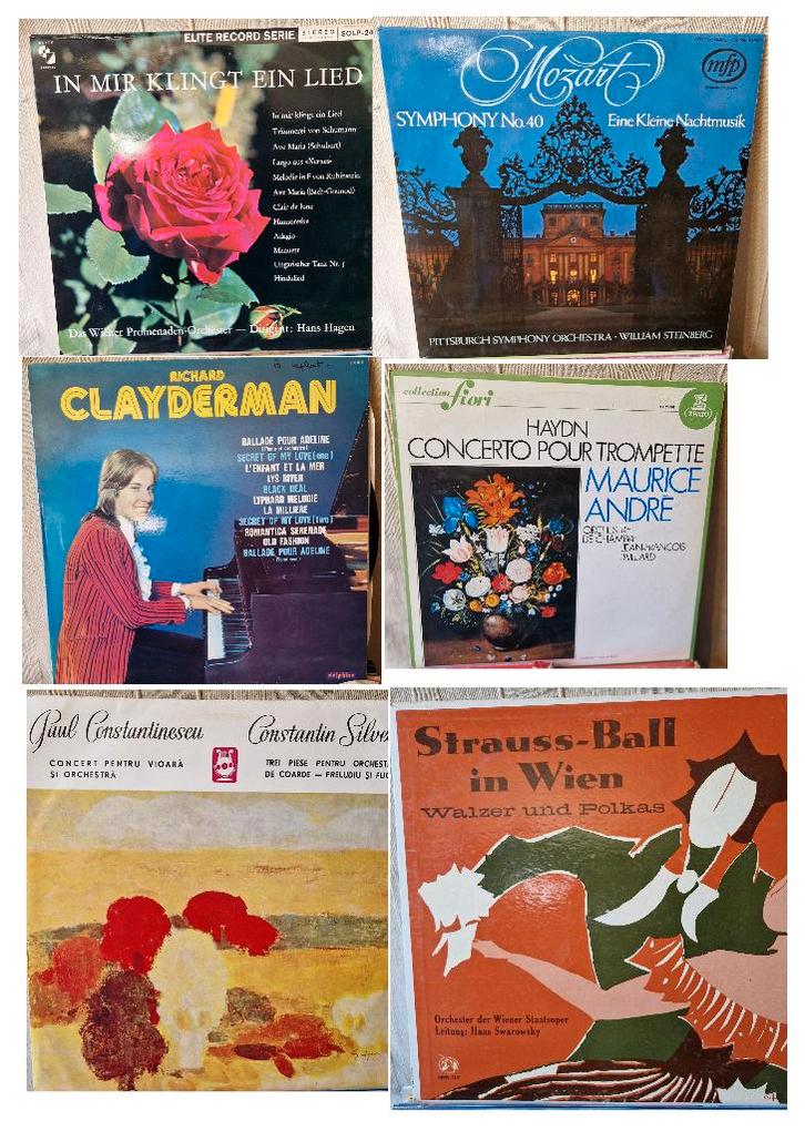 Lot vinyles musique classique Mozart Strauss, CD & DVD, Vinyles | Classique, Utilisé, Romantique, Autres types, 12 pouces, Envoi