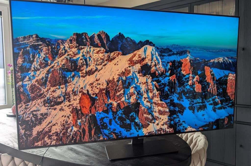 Samsung QLED 55 4K 120HZ TV + soundbar | perfect voor gamen, QLED, 40 à 60 cm, 120 Hz, Enlèvement