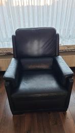 Leder zetel (3 zit en 1 zit), Huis en Inrichting, Ophalen, Gebruikt, Driepersoons, Rechte bank