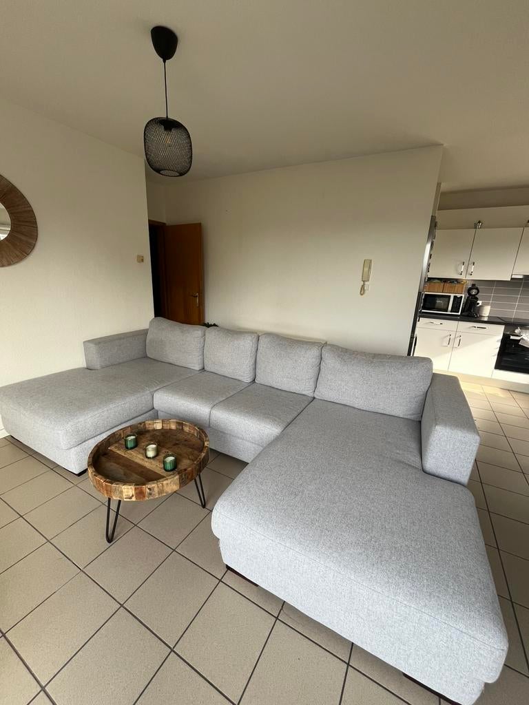 Divan gris clair, Maison & Meubles, Enlèvement ou Envoi, Utilisé