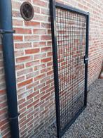 tuinpoort van 1.75 M hoog en 95 CM breed zwarte kleur, Tuin en Terras, Tuinpoorten, Ophalen, Minder dan 100 cm, Zo goed als nieuw